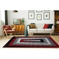 thumbnail image 5 of Orelsi Collection Burgundy And Gray 8'1'' X 8'1'' Area Rugs OR6088, 5 of 10