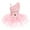 Pink, variant on IBTOM CASTLE Kid Girls Sequins Flower One Shoulder Ballet Dance Dress Sleeveless Ruffle Tutu Skirted Leotard Ballerina Dancewear Outfit