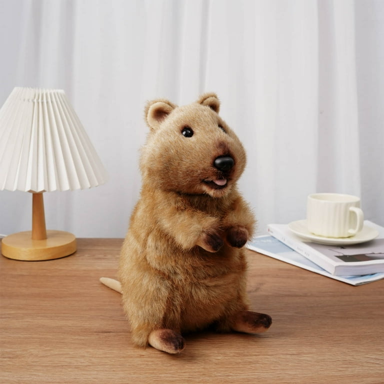Realistic Quokka Stuffed Animal Plush Toy Australia Animal Plushie Cuddly Quokka Doll 10 inches