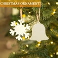 thumbnail image 3 of Adornos navideños de madera para manualidades, 20 piezas DIY Kit de recortes de madera sin terminar para niños y adultos Decoración colgante de árboles de Navidad, 3 of 5
