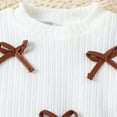 thumbnail image 5 of Gaexia Girls Fall Outfits Size 10-12 ,And Cool Girls Outfits Two Piece Bow Knit Top With Skirt Fashion Toddler Girl For And Fall, 5 of 7