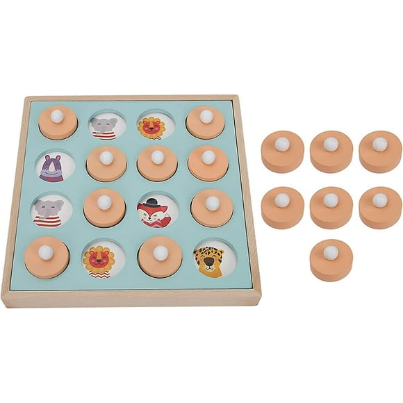 Pairs and Memory Games Action and Reflex Game Wooden Puzzle Card Games for Kids Early Development Tool Gift for Kids Over 3 Years Old
