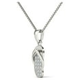 thumbnail image 2 of aaXia 10K White Gold Diamond Accent Flip-Flop Pendant Necklace, 2 of 5