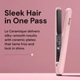 thumbnail image 3 of L'ANGE HAIR Plancha de pelo Le Ceramique de una pasada | Plancha de cerámica de calentamiento rápido | La mejor plancha de pelo profesional con herramientas de calor para retener la hidratación y el b, 3 of 5