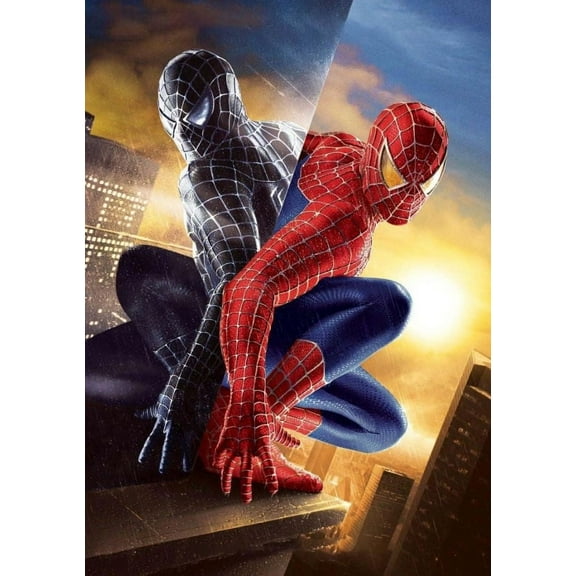 Spider-Man Diamond Art DIY 5D Diamond Painting Kits for Adults and Kids Full Drill Arts Craft by Number Kits for Beginner Home Decoration 12x16 inch