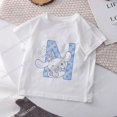 thumbnail image 3 of Camiseta infantil Cinnamoroll con combinación de letras y nombres, Sanrio Kawaii, ropa informal de dibujos animados, camisetas para niños y niñas, 3 of 5