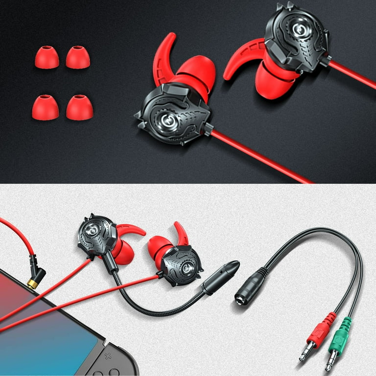 Gaming earbuds with outlet mic pc