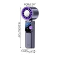 thumbnail image 3 of Ultra-High-Speed Thermoelectric Cooling Handheld Fan 4000mAh Battery 1-199 Speed Levels Stepless Adjustment Semiconductor Cooling Type-C Charging 23H Runtime Portable Lanyard Design, 3 of 6