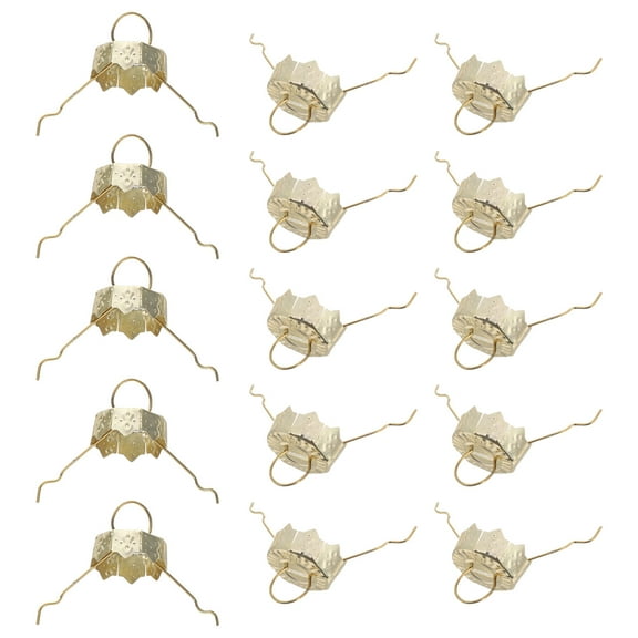ELAYARD 100Pcs Christmas Ornament Caps Metal Topper Replacement for Holiday Decorations and Crafts