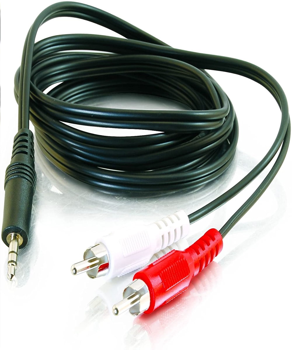 Cable adaptador de audio jack estéreo macho de 3.5 mm - 2 RCA