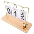 thumbnail image 6 of YSNOOWE Perpetual Calendar Desk Iron Material for Bedroom 1Pcs 9.3X6.1X3.2In, 6 of 8