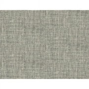 Kenneth James Woven Summer Charcoal Grid Wallpaper, 27-in by 27-ft, 60.8 sq. ft