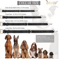 thumbnail image 5 of Collar para perro para perros pequeños, medianos y grandes Collar ajustable de cuero suave y transpirable acolchado para cachorros Collar clásico resistente al agua para perros, negro, M, 5 of 5