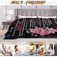 thumbnail image 6 of Mom Gift from Son Daughter Soft Flannel Blankets Flower Butterfly Throw Blankets Gift for Mothers Day Birthday Family Holiday 50"x 60", 6 of 6