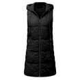 thumbnail image 4 of Vedolay Warm Winter Coats Casual Fall Coat Open Front Winter Jacket Coat Black,XL, 4 of 5