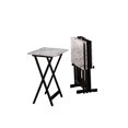 thumbnail image 1 of Linon 43001WHTSET-01-AS Tray Table Set 15.75" D x 18.9" W x 26.38" H White, 1 of 5