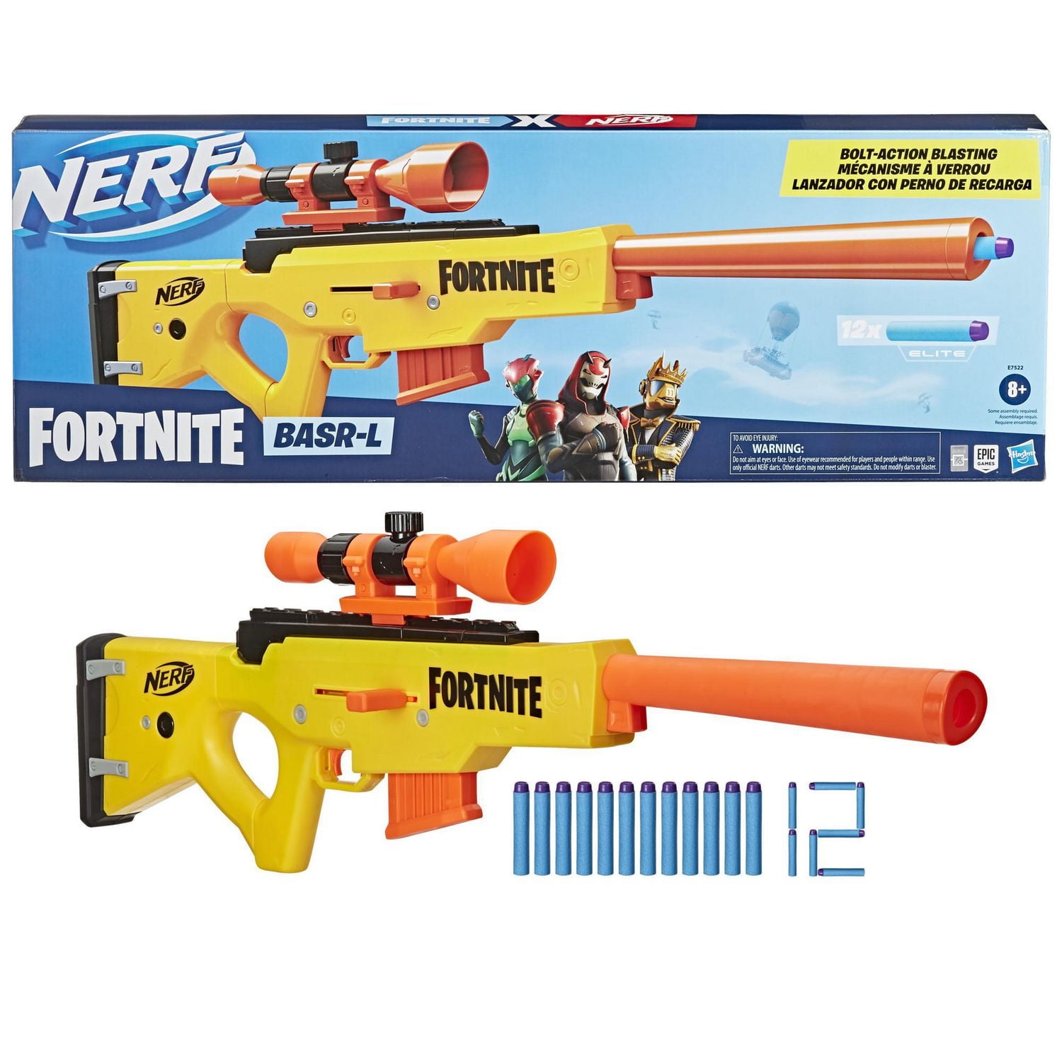 NERF FORTNITE BASR-L トイガン Nerf Fortnite BASR-L Bolt Action, Clip Fed Blaster - Walmart.ca