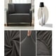 thumbnail image 5 of Funda De Sofá Universal Muebles Funda Antideslizante Estiramiento Tejido 1/2/3 Plazas Loveseat gris oscuro Soledad Cubierta de sofá hecha punto, 5 of 7