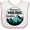 White and Pink, variant on Inktastic Mommy's Hiking Buddy with Mountains and Trees Boys or Girls Baby Bib