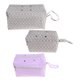 thumbnail image 3 of Bolsa de almacenamiento de tejido de de gran capacidad con orificios de alimentación para organizador de herramientas de tejido de de Gris grande mayimx Crochet Knitting Totes Case, 3 of 9