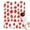Red Strawberry Plants, variant on Red Strawberry Plants White Pattern Blanket,Comfortable Soft Flannel Throw Blanket,All Season,Warm Lightweight Blankets for Sofa Bed Couch Living Room Chair,30"x40"