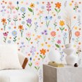 thumbnail image 1 of Adhesivos de pared de PVC con flores coloridas, flores primaverales, 30 x 20 cm x 8, 1 of 4