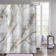 thumbnail image 5 of Juego de cortinas de ducha de mármol, cortina de ducha moderna abstracta para decoración de baño, cortina de ducha estándar de lujo para bañera, tela lavable impermeable, 70 x 70, 5 of 5