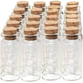 thumbnail image 2 of CPDD 10 mL Cork Stopper Glass Bottles Mini Transparent Glass Bottles 24 Pcs., 2 of 6