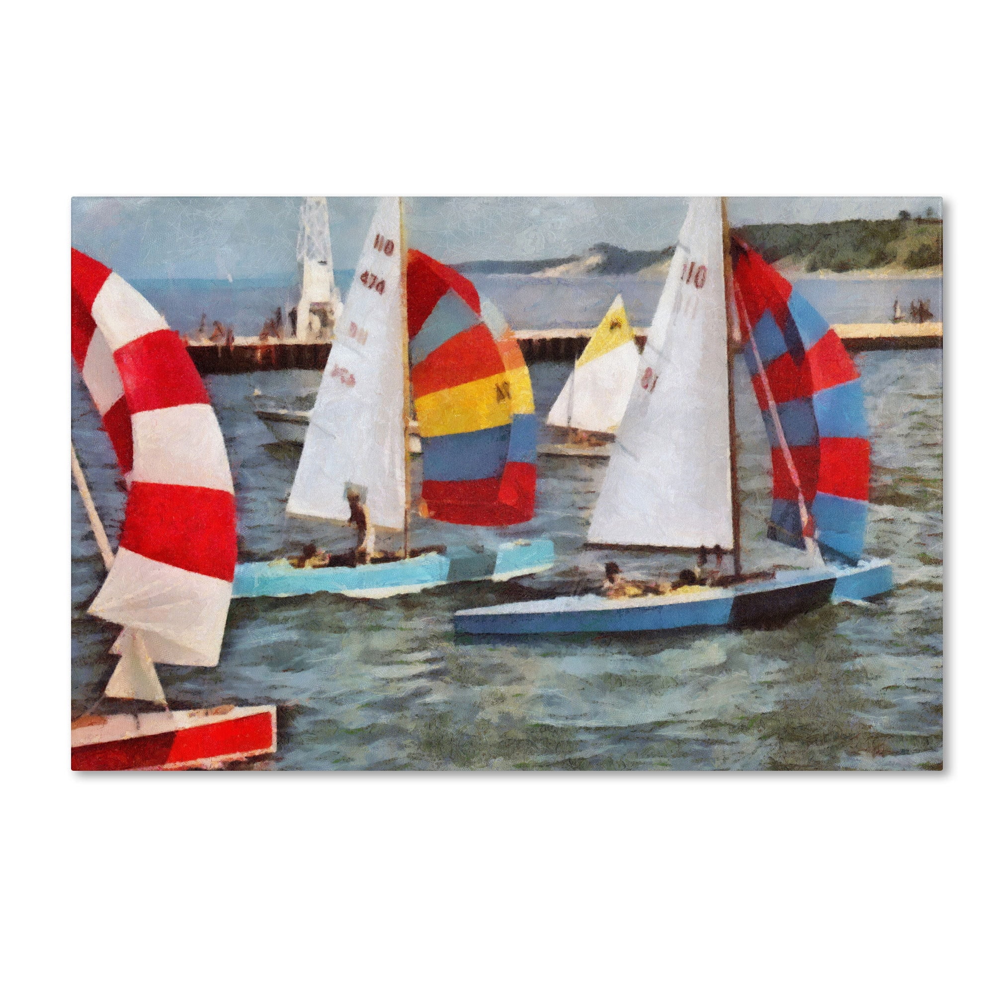 Trademark Fine Art "Coastal Dunes" Canvas Art by Michelle Calkins