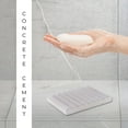 thumbnail image 4 of Concrete Cement Hand Soap Dish, Ribbed Drainage Design, Gray, 4 of 6
