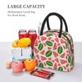 thumbnail image 5 of Yiaed Watermelon Print Lunch Bag Adult Insulated Lunch Box, Leakproof Cooler Food Lunch Containers Reusable High Capacity Lunch Tote Bags-One Size, 5 of 6