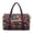 Colorful Floral Print, variant on Garronmavis Patriotic Star Pattern Large Quilted Duffle Bag for Women, Weekender Travel Carry On Overnight Gym Dance Tote Bag with Zipper Pockets