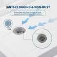 thumbnail image 4 of Danolapsi Shower Base,48'' L X 32'' W Shower Base Pan with Stainless Steel Drain,Shower Pan ＆ Tray with Non-Slip Texture,Center Drain, 4 of 7