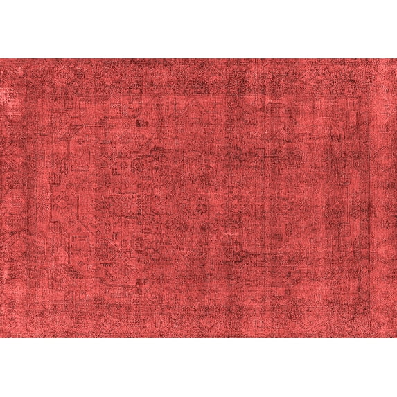 Ahgly Company Indoor Rectangle Oriental Red Industrial Area Rugs, 8' x 12'