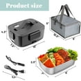 thumbnail image 2 of 90W Electric Lunch Box with 2L Large Capacity Stainless Steel Removable Container for Adults,Heated Portable Food Warmer Lunch Box for Work,Leakproof Fast Heating, 2 of 12