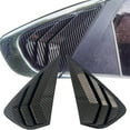 thumbnail image 4 of Ana For Kia Forte 2019-2022 Carbon Fiber Side Glass Louver Shutter Cover Trim 2Pcs, 4 of 9