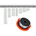 thumbnail image 4 of 4-Pack,Weed Trimmer Head Cap & Spring Replacement for Black String Trimmer Parts, Replace RC-100-P 385022-03, 4 of 5