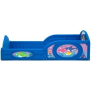 Baby Shark Plastic Sleep and Play Plastic Toddler Bed with Attached Guardrails - Toddler Size Bed