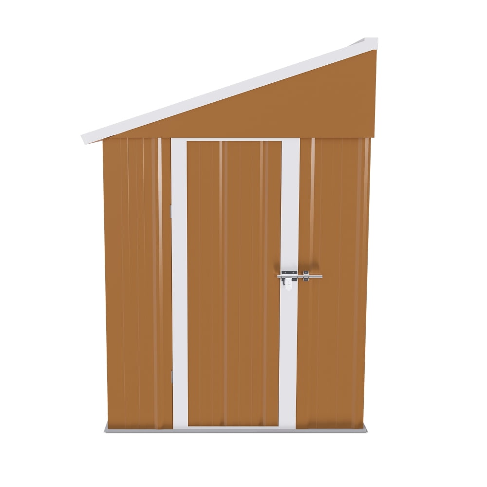 Commercial-Grade 8x4 Metal Shed - Reinforced Storage with Windows & Ventilation for Equipment