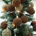 thumbnail image 4 of Adornos navideños Adornos para árboles de Navidad Bolas de Navidad de terciopelo Adornos colgantes para árboles de Navidad para fiestas, 4 of 5