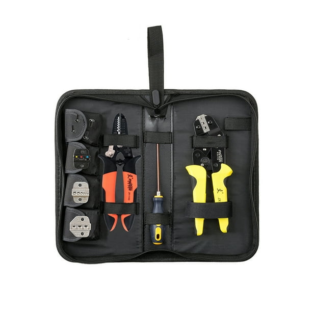 Kit de herramientas de crimpado de alambre PARON Professional 4 In 1 Wire Crimper Engineering Terminal de trinquete Alicates de prensado Bootlace Ferrule Crimper Tool Terminales de extr PARON Kit de herramientas de crimpado de alambre
