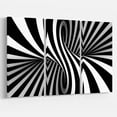 thumbnail image 2 of Designart 'Black and White Spiral ' Abstract Canvas Art Print, 2 of 3