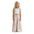 thumbnail image 3 of Girls Wide Leg Cotton Pants Kids Paperbag High Elastic Waist Palazzo Trousers Boho Summer Baggy Loose Plain Casual Beachwear, 3 of 7