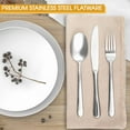 thumbnail image 4 of MISSUNNY Set of 6 Dinner Spoons 18/0 Silver Flatware Everyday Stainless Steel Silverware, 4 of 4