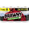 BRAWNY® TEAR-A-SQUARE® PAPER TOWELS, 4 DOUBLE ROLLS