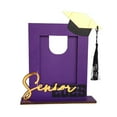 thumbnail image 1 of Class of 2025 Graduation Wooden Photo Frame, 6.7*7.9'' Desktop Ornament with Tassel Holder, Perfect for Graduation Season Decorations and Keepsakes (Vertical Version), 1 of 7