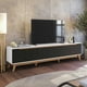 thumbnail image 1 of Mueble TV 85" Kappesberg 218cm con 3 Puertas Blanco/Negro, 1 of 10