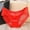 Red, variant on SCSAlgin Women Silk Satin Seamless Lingerie Lace Briefs Lady Panties Breathable Underwear