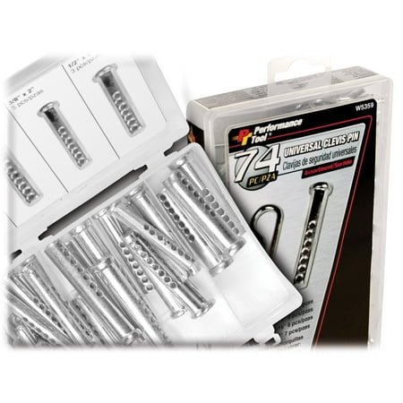 Clevis Pin Assortment - Wilmar W5359 74 Piece Universal Clevis Pin Assortment