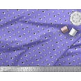 thumbnail image 2 of Soimoi Purple Poly Georgette Fabric Phone,Calculator & Monitor Hardware Print Fabric by the Yard 52 Inch Wide, 2 of 3